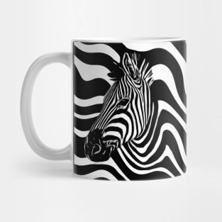 Abstract zebra portrait Mug